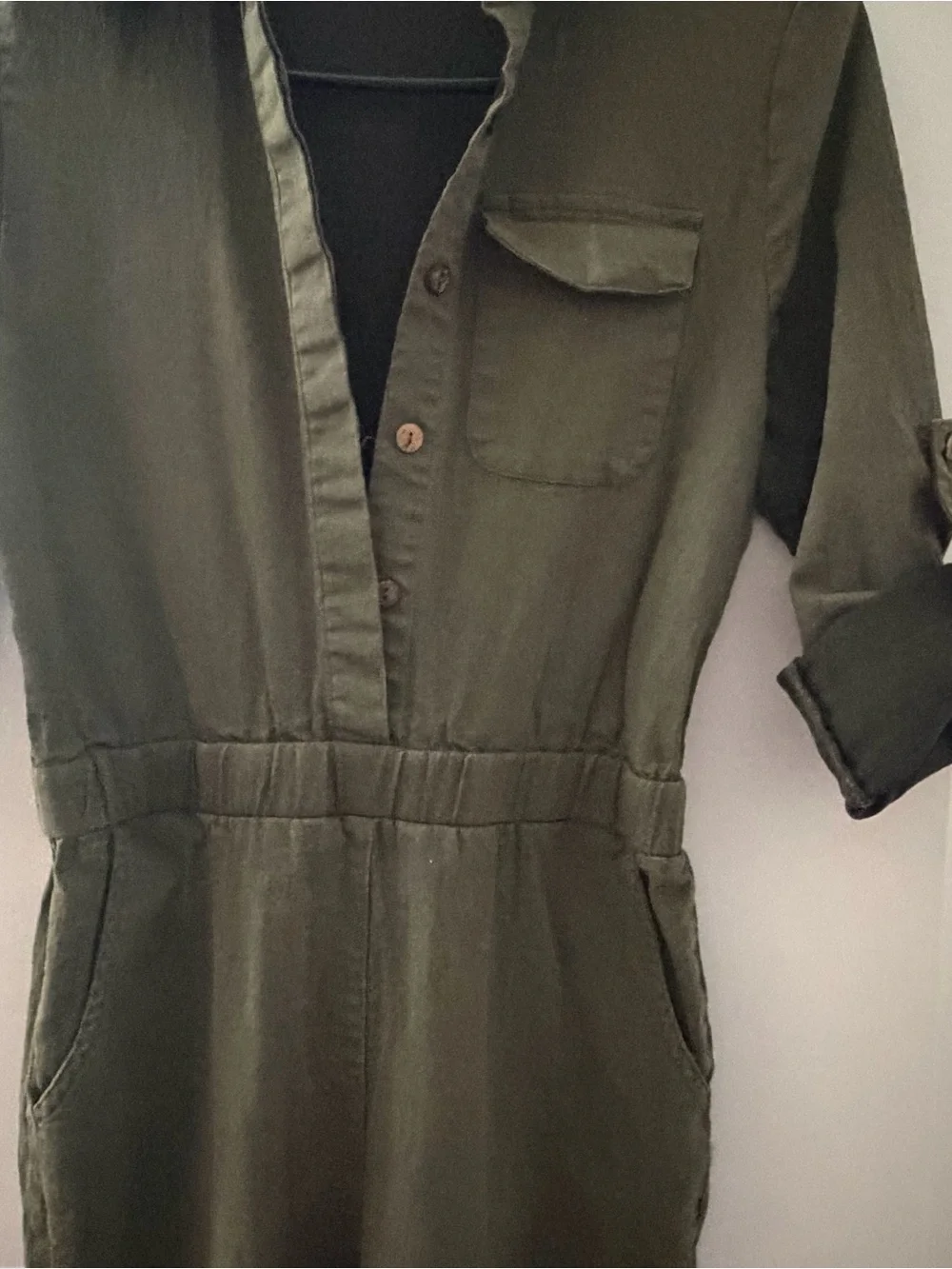Olive Utility Jumpsuit